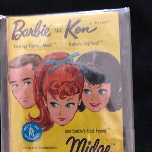 Brand New Vintage 1962 Barbie, Ken, & Midge Mini Fashion Catalog Mattel  Sealed